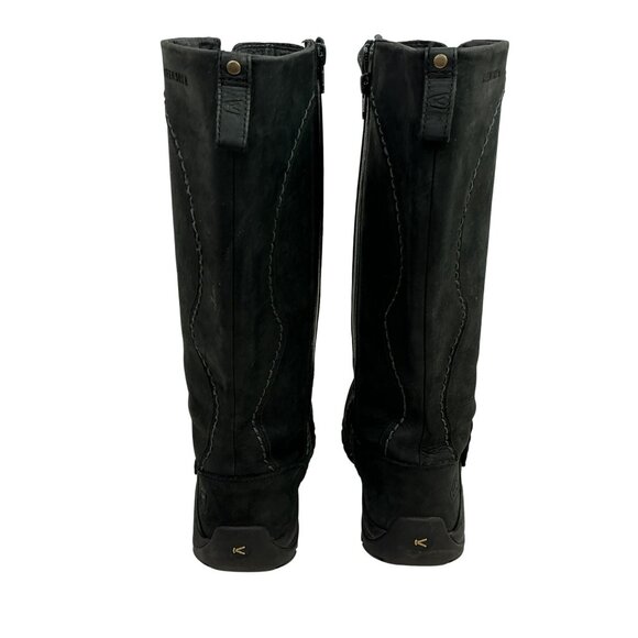 Keen Kaci Knee High Zip Waterproof Nubuck Leather Boots Womens 6 Black - Picture 7 of 11